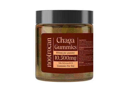 nootrocan 10500mg nootropic mushroom gummies chaga 450g