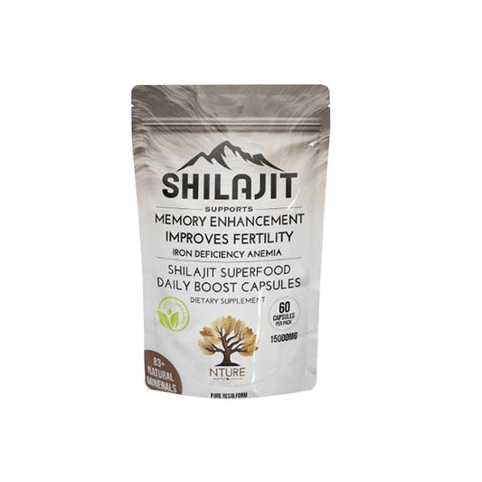 NTURE 15000mg Shilajit Capsules - 60 Caps