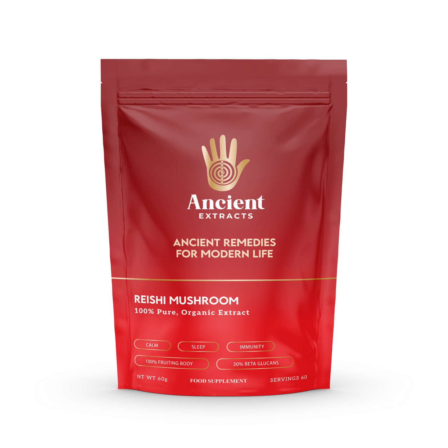 ancient extracts organic reishi powder - 60g